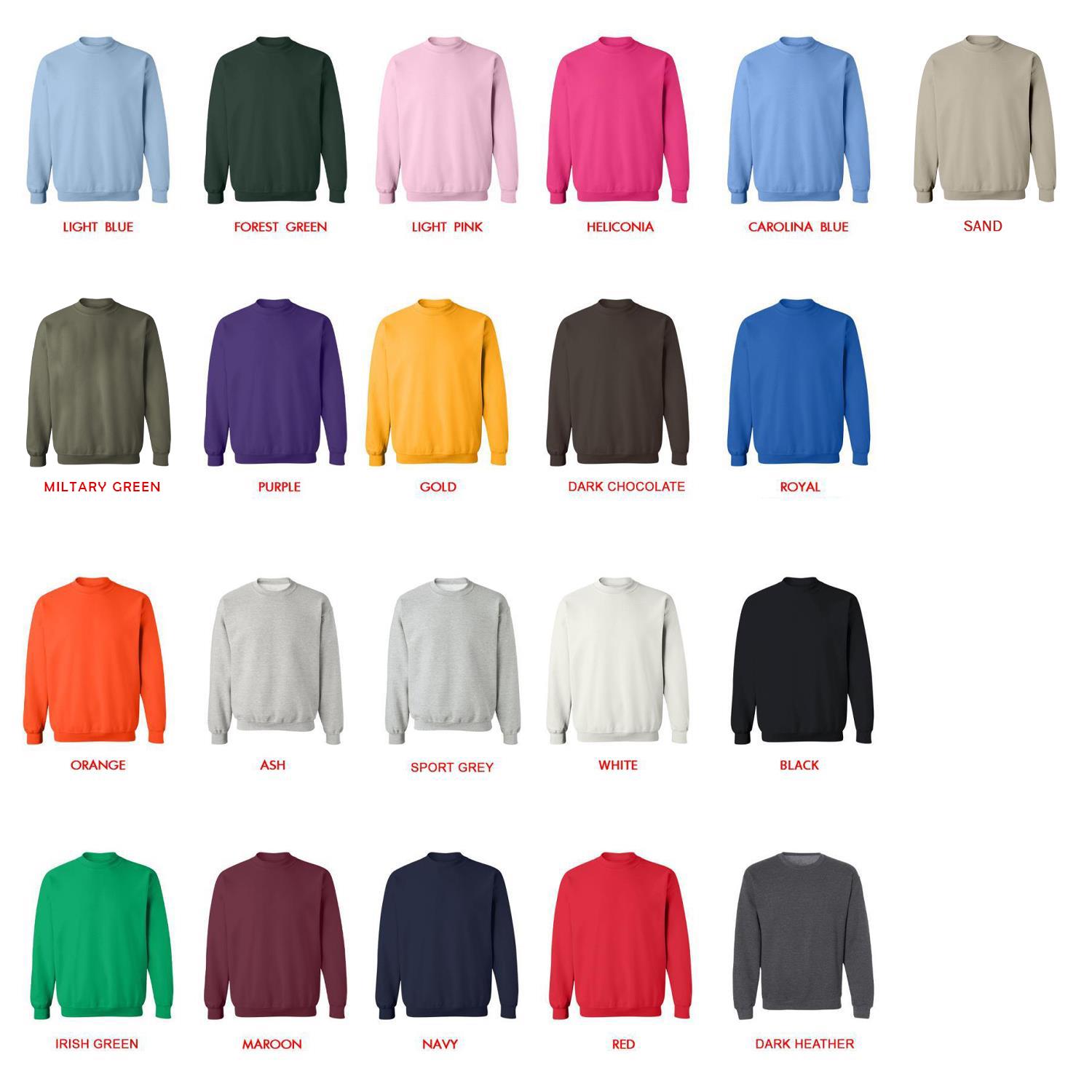 sweatshirt color chart - Ranma ½ Store