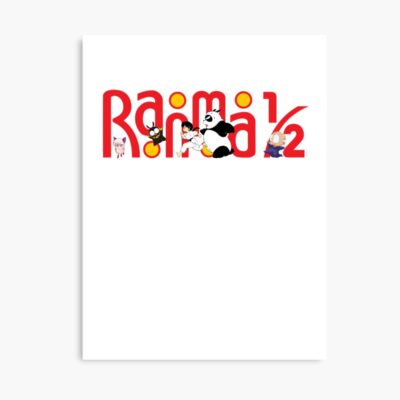 Ranma 1/2 Funny Logo Yellow Backround Poster