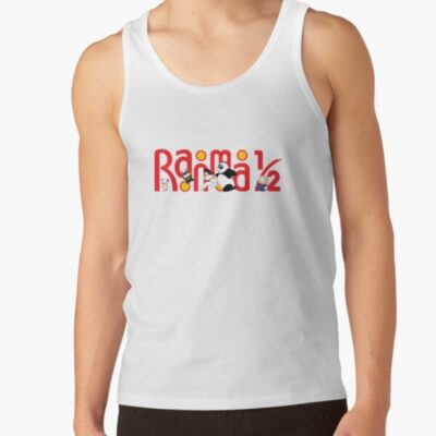 Ranma 1/2 Funny Logo Yellow Backround Tank Top