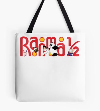 Ranma 1/2 Funny Logo Yellow Backround Tote Bag