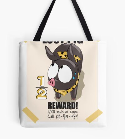 P Chan Ryoga Lost Pig Ranma 1/2 Tote Bag