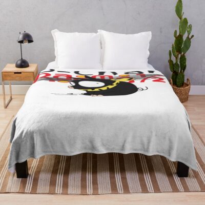 Ranma 1/2 Logo Blue Background Throw Blanket