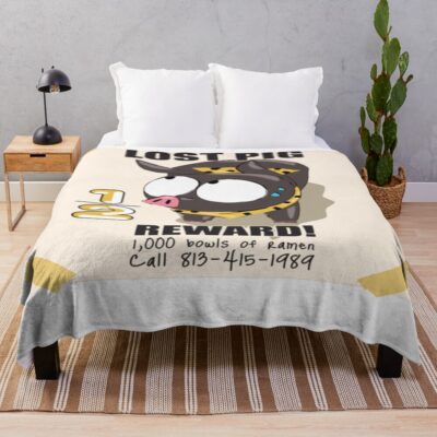 P Chan Ryoga Lost Pig Ranma 1/2 Throw Blanket