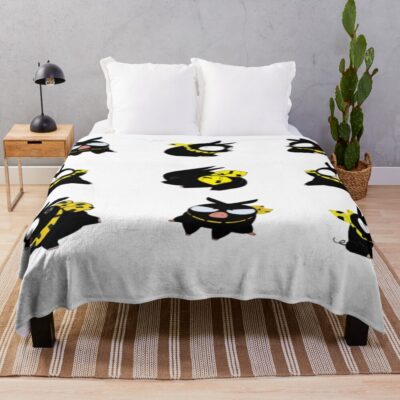 P Chan Pattern 7 Pigs Ranma 1/2 Throw Blanket