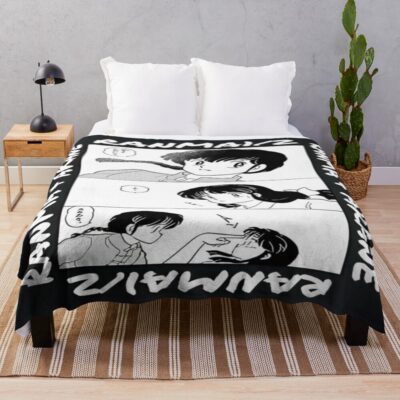 Ranma 1/2 Ranma X Akane Manga Throw Blanket