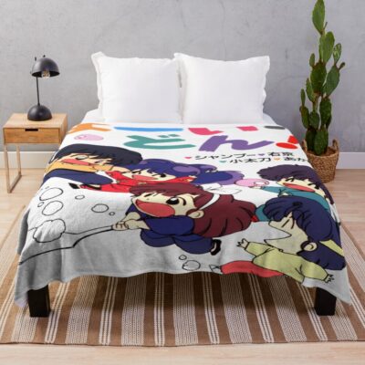 Ranma 1/2 Love Ranma Throw Blanket
