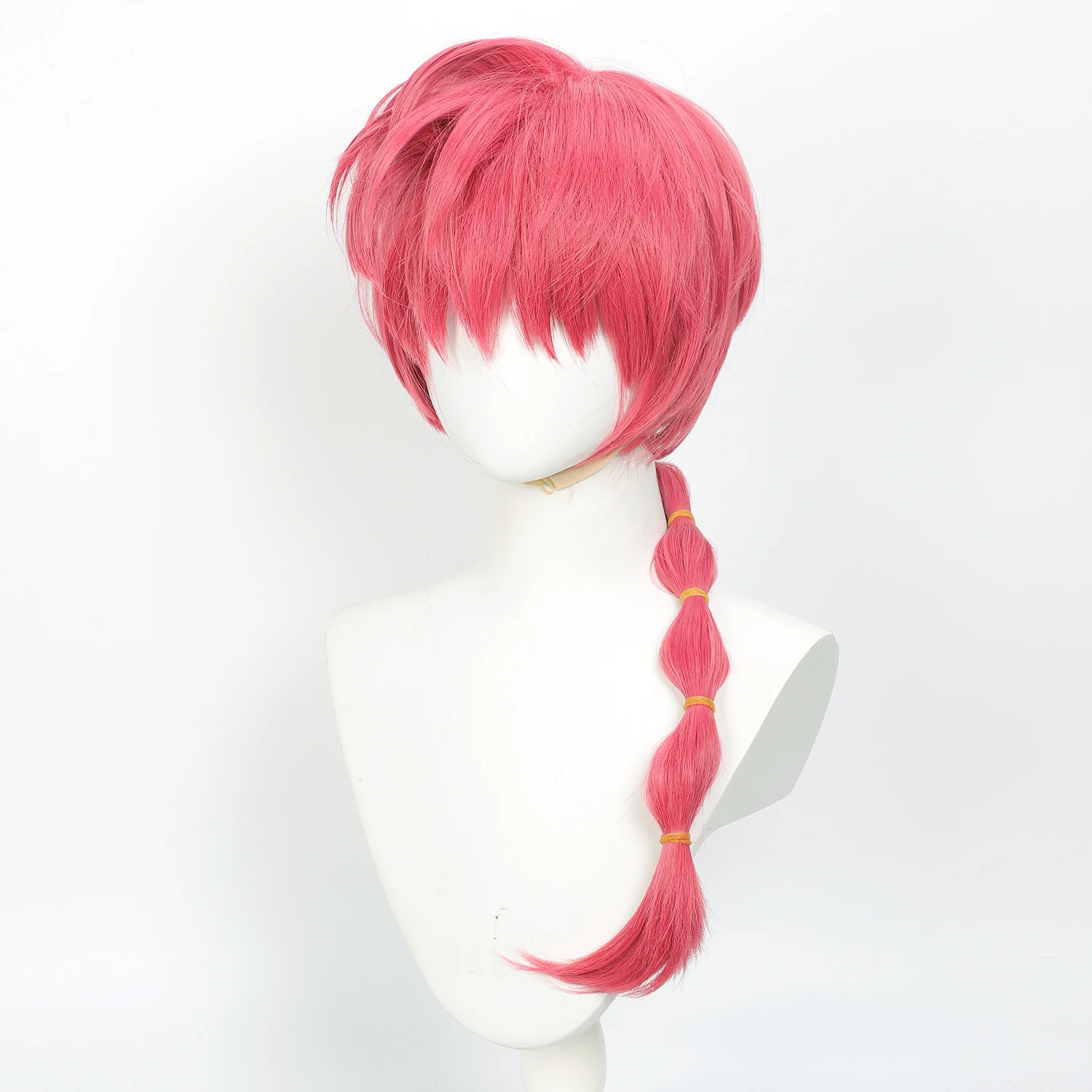 Anime Ranma 1/2 Saotome Ranma Cosplay Wig Black Rose Red - Image 6